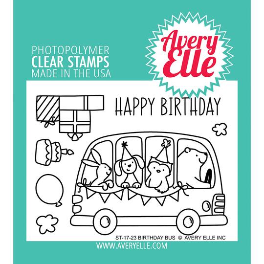 Avery Elle Birthday Bus Clear Stamps | Michaels®